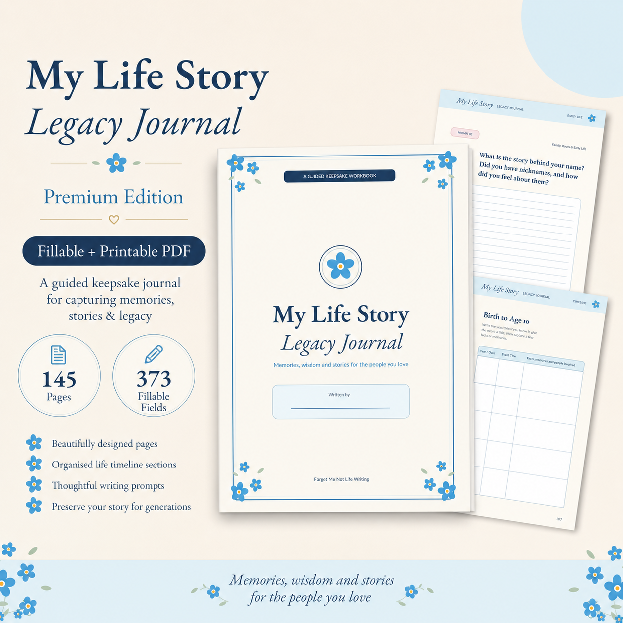 My Life Story Legacy Journal - Premium Edition