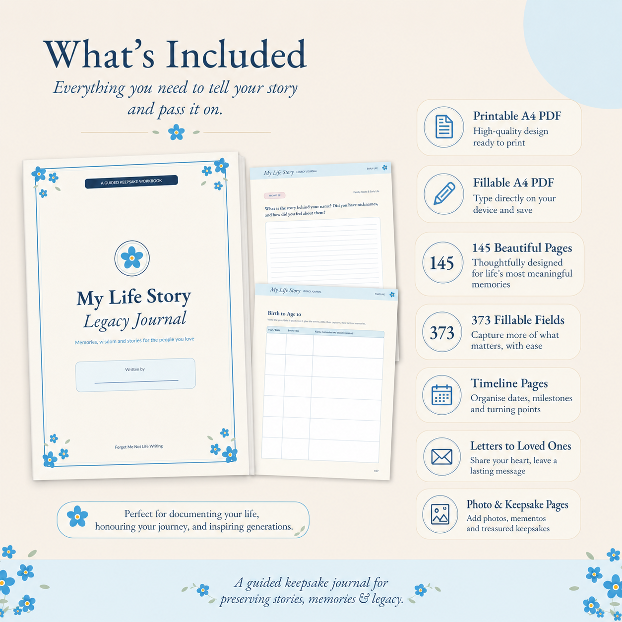My Life Story Legacy Journal - Premium Edition