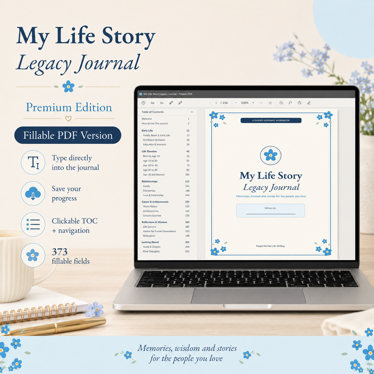My Life Story Legacy Journal - Premium Edition