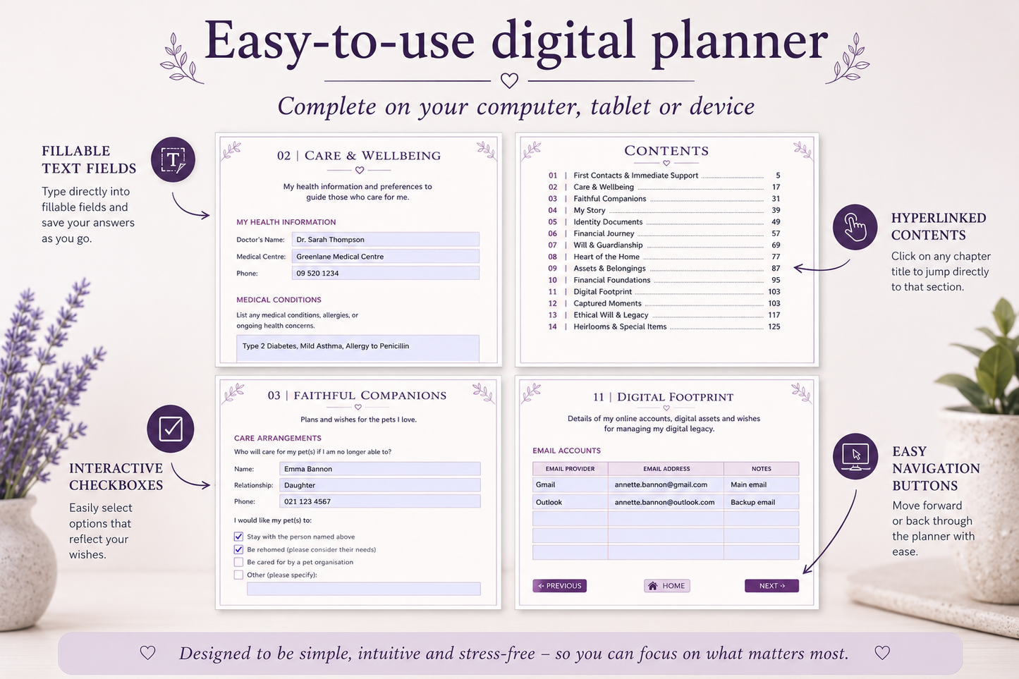 Peace of Mind Planner – New Zealand Edition (Fillable PDF)