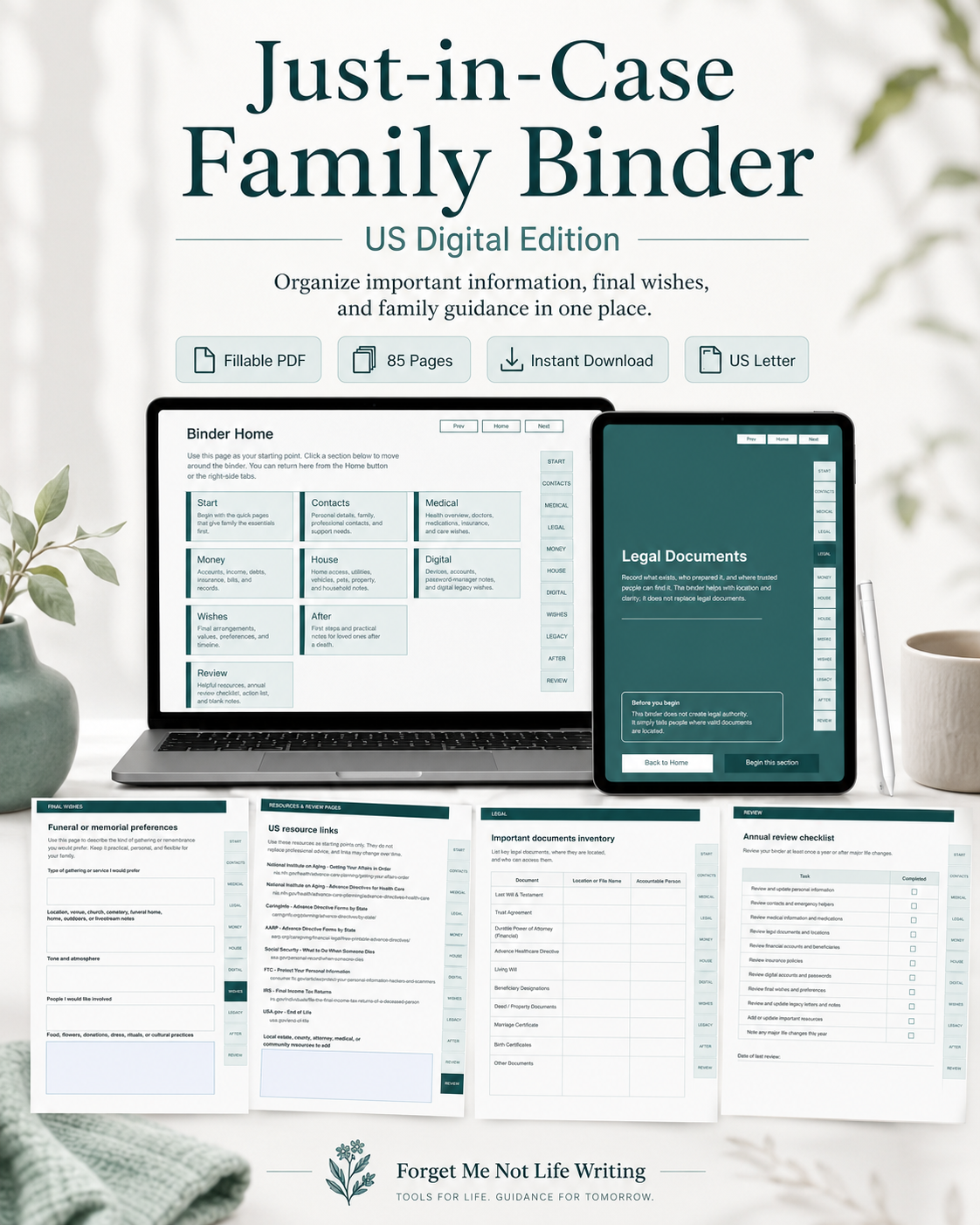 Just-in-Case Family Binder: US Digital Edition