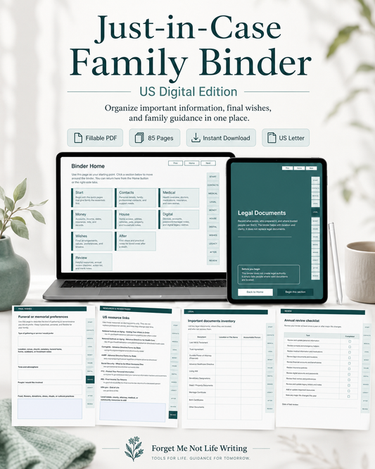 Just-in-Case Family Binder: US Digital Edition