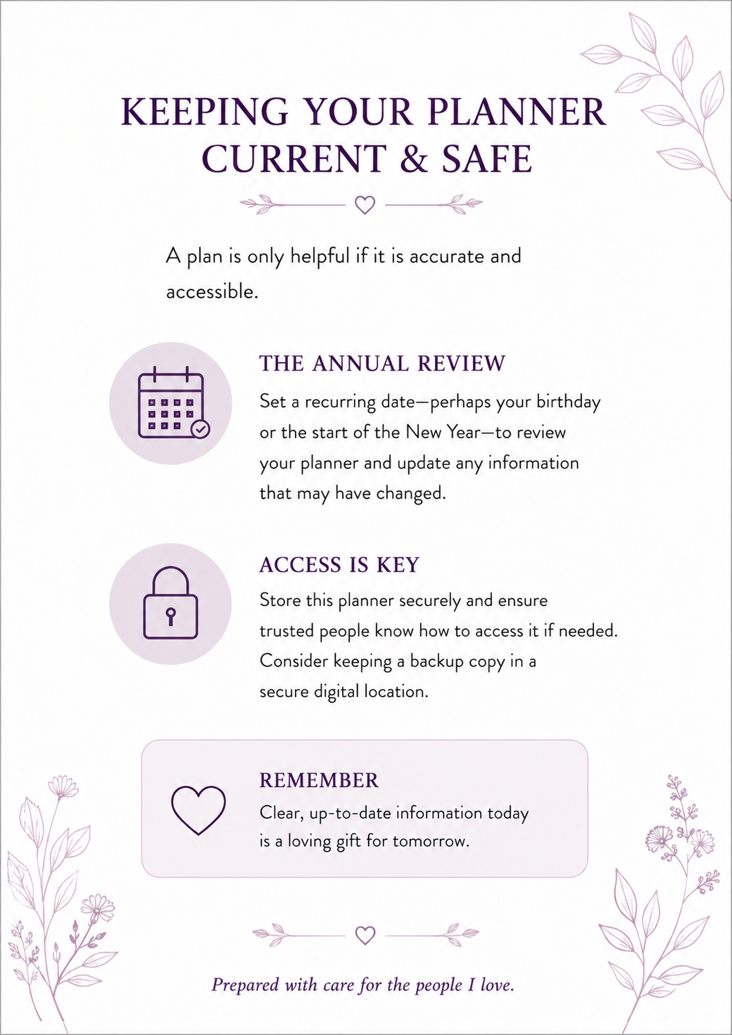 Peace of Mind Planner – New Zealand Edition (Printable PDF)