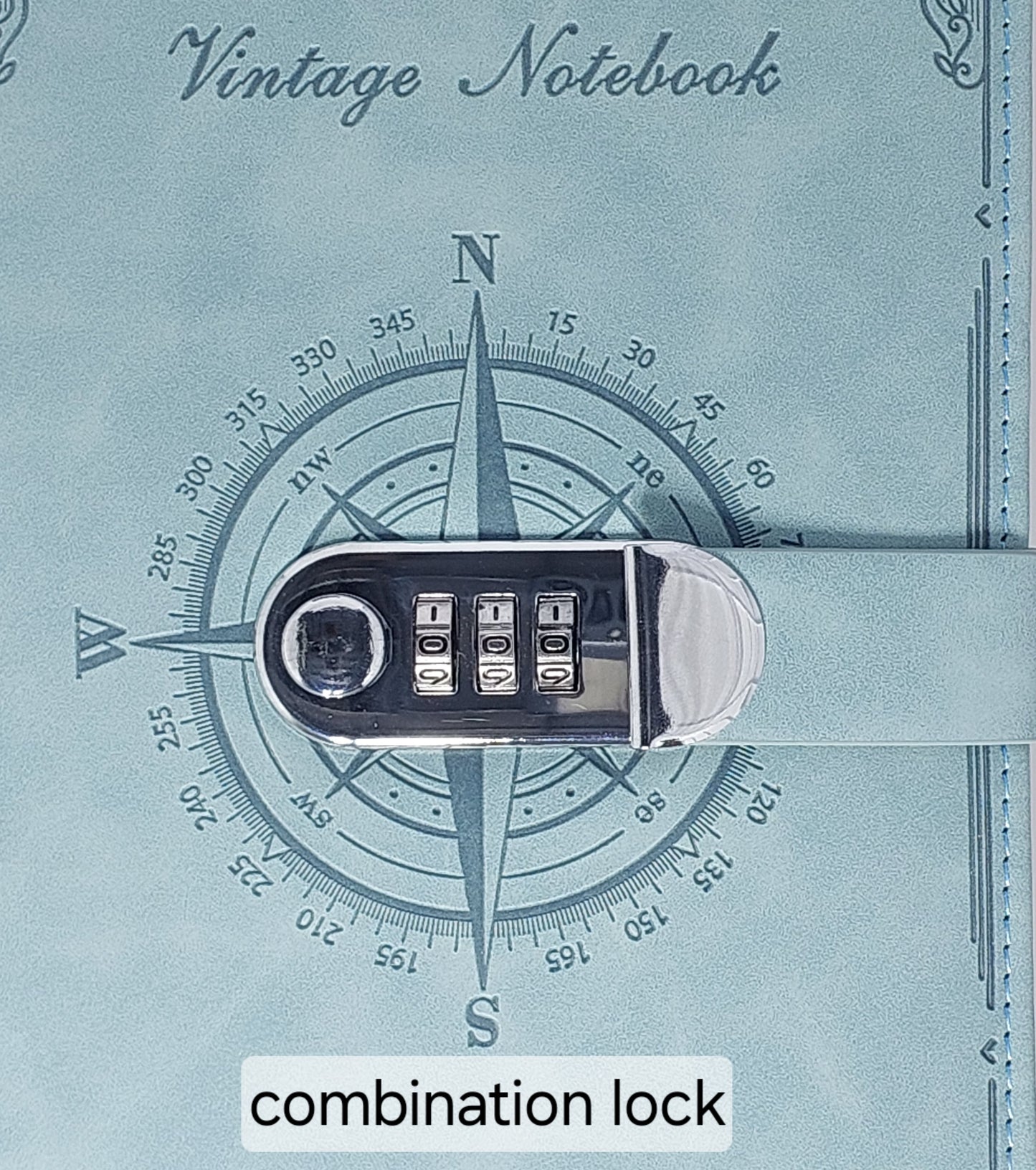Vintage Style Combination Lock Journal (A5)