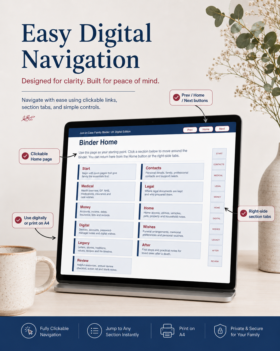 Just-in-Case Family Binder: UK Digital Edition